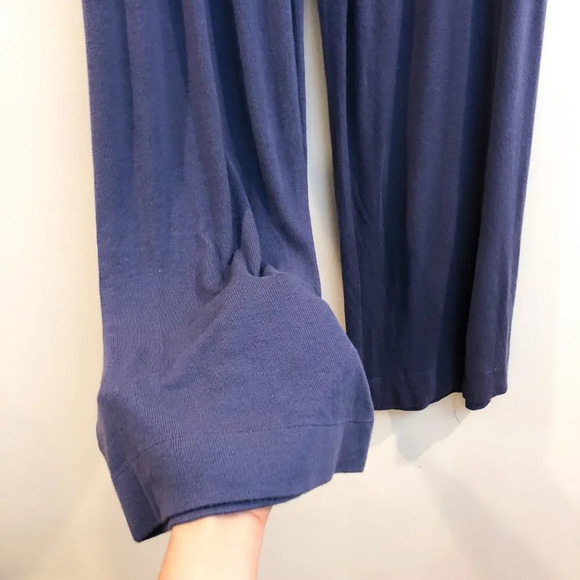 Athleta Purple High Waist Swing Straight Leg Knit Ribbed Loungewear Pants Small - Picture 3 of 8